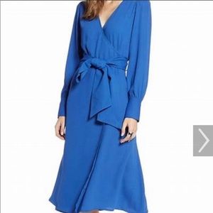 Blue Halogen Wrap Dress